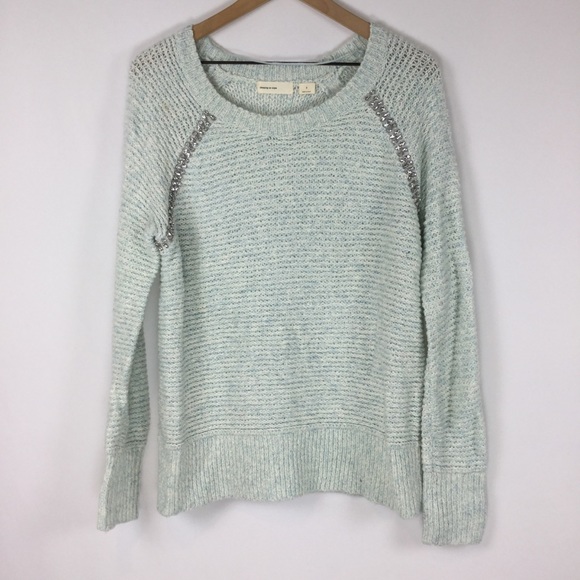 Anthropologie Sweaters - Anthro Sleeping on Snow Jeweled Sweater